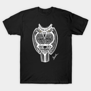 Badass owl (white version) T-Shirt